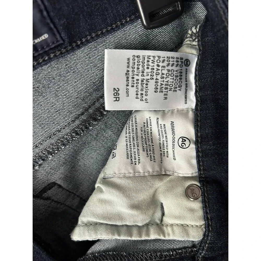 AG ADRIANO GOLDSCHMIED 'The Legging' Stretch Denim Skinny Ankle Jeans Sz. 26R